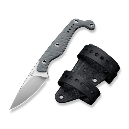 Nóż CIVIVI Fixed SÖKN Nitro-V Gray G10 Satin