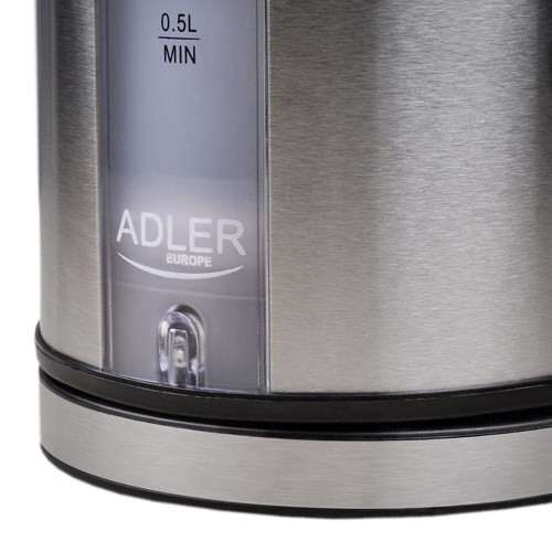 Czajnik elektryczny Adler AD 1216 (2000W 1.8l; kolor srebrny)