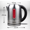 Czajnik elektryczny Adler CR 1253 (2200W 1.7l; kolor inox)