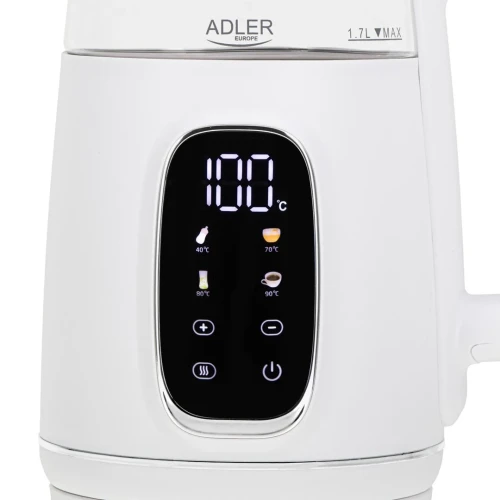 Czajnik elektryczny ADLER AD 1305 biało-srebrny
