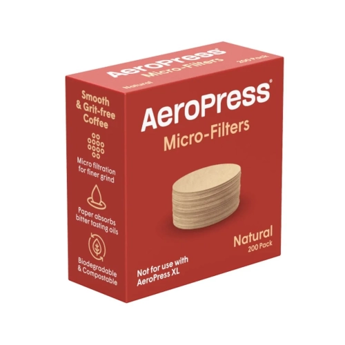 Filtry do kawy Aeropress papierowe natural 200szt