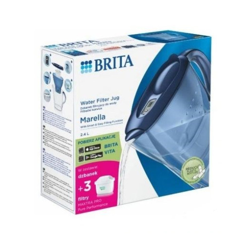 Dzbanek filtrujący Brita Marella+3 Maxtra Pro PP (2,4l ; niebieski)