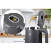 ELDOM CZAJNIK BEZPRZEWODOWY C515S ORRA 1,8L 2000W, SZARY, 5 PROGRAMÓW 45,55,70,85,100°C, PODTRZYMYWANIE TEMPERATURY