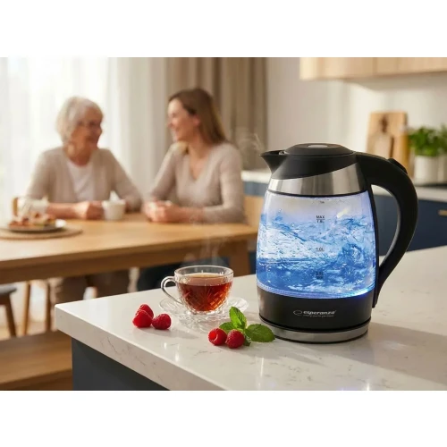 Czajnik elektryczny Esperanza Gullfoss EKK009 (2200W 1.8l; kolor przeźroczysty)