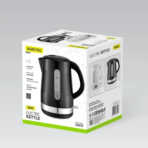 Czajnik elektryczny MAESTRO 1,7 l MR-035-BLACK