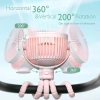 Momcozy przenośny wentylator do wózka, różowy