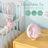 Momcozy przenośny wentylator do wózka, różowy