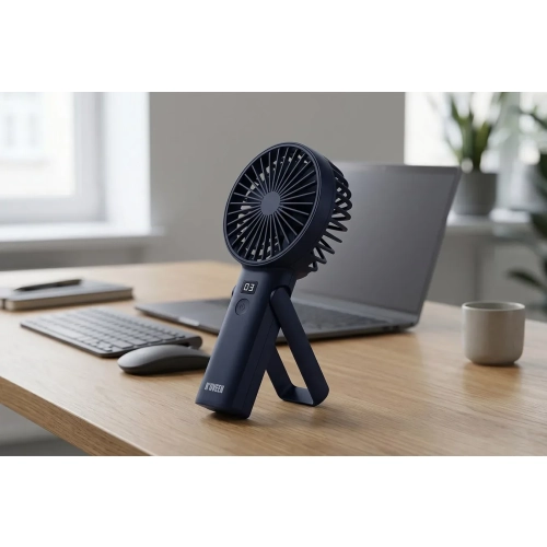 Wentylator ręczno-biurkowy akumulatorowy USB NOVEEN F120
