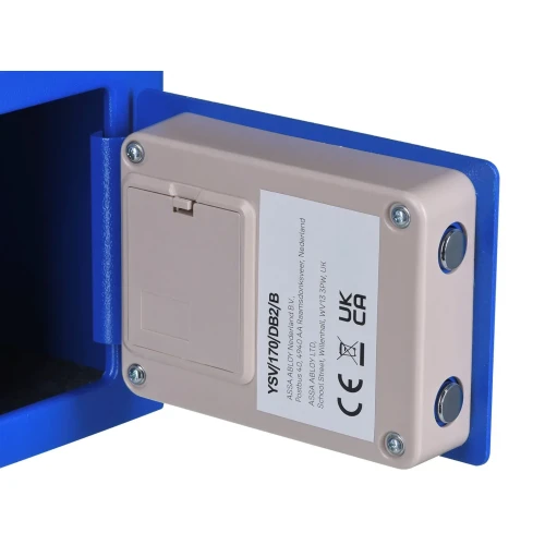 Yale Mini Electronic Safe Blue Sejf podstawowy YSV mini niebieski