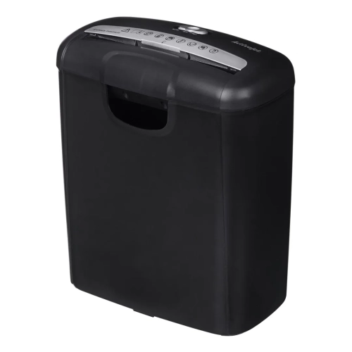 Activejet Niszczarka ASH-0601S, P-2, 10 l, pasek 6 mm, 6 kartek, czarna.