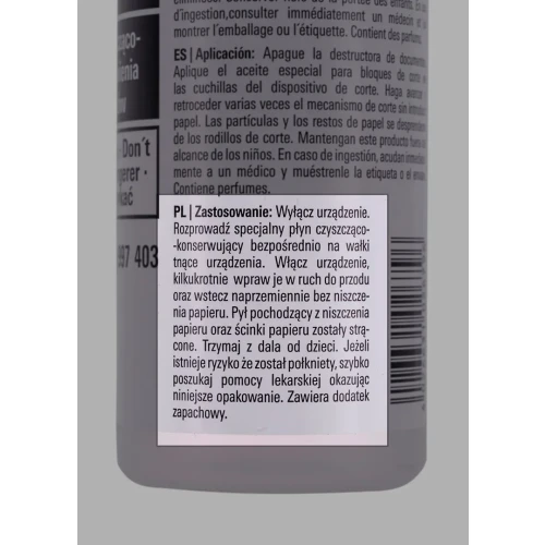 HSM Płyn czyszcząco-konserwujący do niszczarek 250ml