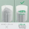 Niszczarka Leitz IQ OptiMax Home Office 225, 15l, P5, 6 kartek, Automatyczny Start/Stop, Funkcja cofania, Obrotowy pojemnik - 33% większa pojemność na