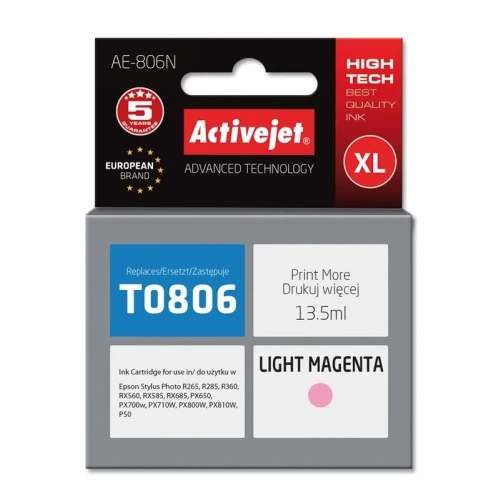 Tusz Activejet AE-806N (zamiennik Epson T0806; Supreme; 13.5 ml; jasny czerwony)-4384769