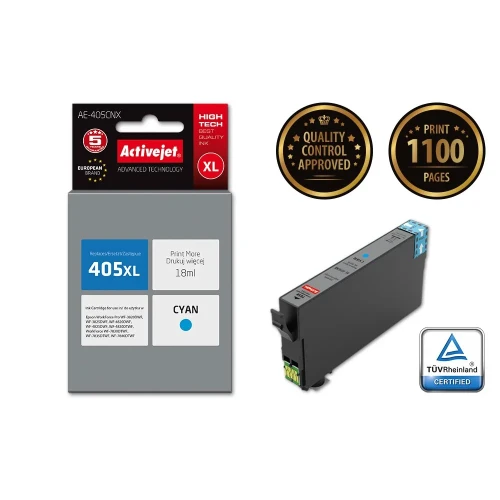 Activejet AE-405CNX Tusz (zamiennik Epson 405XL C13T05H24010; Supreme; 18ml; niebieski)