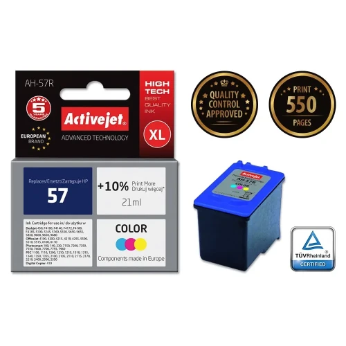Activejet AH-57R Tusz (zamiennik HP 57 C6657AE; Premium; 21 ml; kolor)