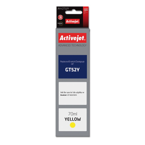Tusz Activejet AH-GT52Y (zamiennik HP GT52Y M0H56AE; Supreme; 70 ml; żółty)-4384810