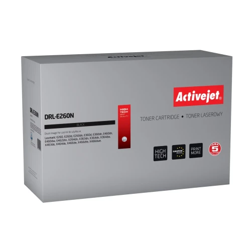 Activejet DRL-E260N Bęben (zamiennik Lexmark E260X22G; Supreme; 30 000 stron; czarny)