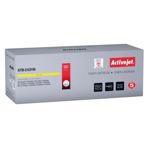 Toner Activejet ATB-243YN (zamiennik Brother TN-243Y; Standard; 1000 stron; Żółty)-4383564