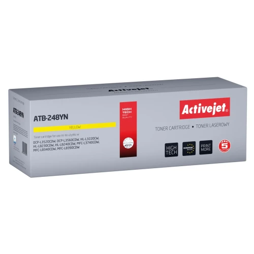Activejet ATB-248YN Toner (zamiennik Brother TN248Y; Supreme; 1000 stron; żółty)