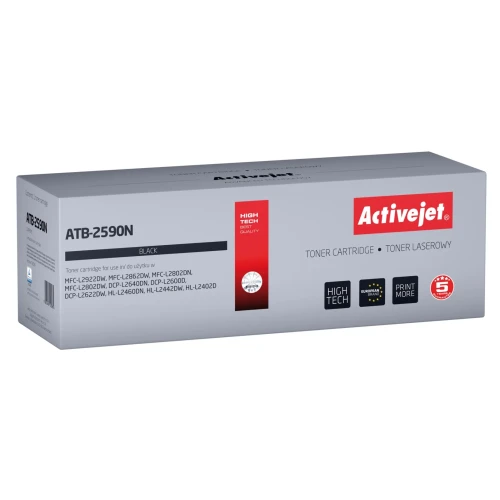 Activejet ATB-2590N Toner (zamiennik Brother TN2590; Supreme; 1200 stron; czarny)