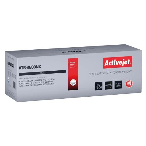 Activejet ATB-3600NX Toner (zamiennik Brother TN3600XL; Supreme; 6000 stron; czarny)