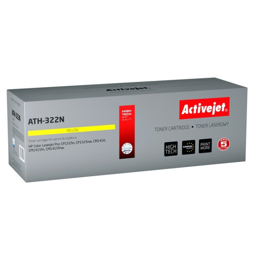 Toner Activejet ATH-322N (zamiennik HP 128A CE322A; Supreme; 1300 stron; żółty)-4383790