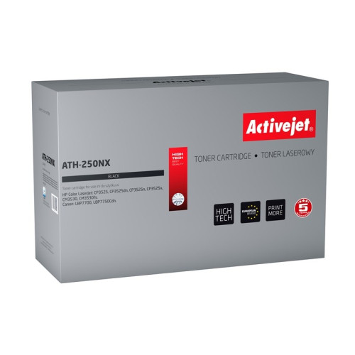 Toner Activejet ATH-250NX (zamiennik HP 504X CE250X, Canon CRG-723HB; Supreme; 10500 stron; czarny)-6081649