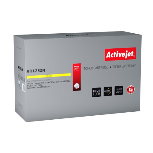 Toner Activejet ATH-252N (zamiennik HP 504A CE252A, Canon CRG-723Y; Supreme; 7000 stron; żółty)-6081647