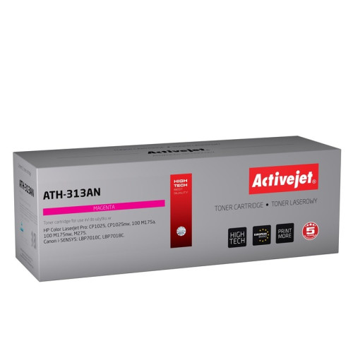 Toner Activejet ATH-313AN (zamiennik Canon, HP 126A CRG-729M, CE313A; Premium; 1000 stron; czerwony)-4383691