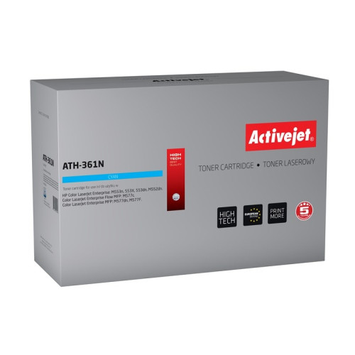 Toner Activejet ATH-361N (zamiennik HP 508A CF361A; Supreme; 5000 stron; niebieski)-4383882
