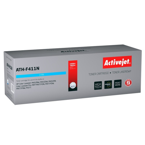 Toner Activejet ATH-F411N (zamiennik HP 410A CF411A; Supreme; 2300 stron; niebieski)-4383754