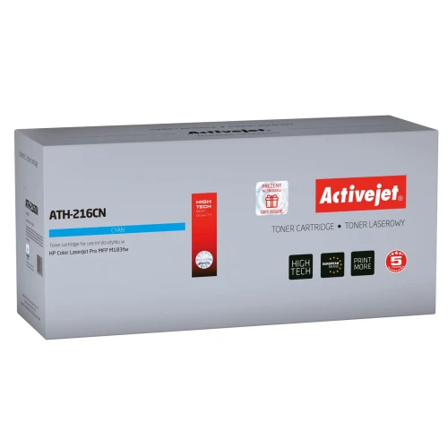 Activejet ATH-216CN Toner (zamiennik HP 216A W2411A; Supreme;  850 stron; niebieski) z chipem