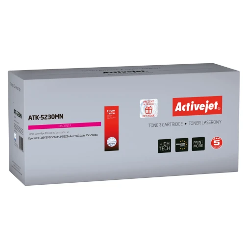 Toner Activejet ATK-5230MN (zamiennik Kyocera TK-5230M; Supreme; 2200 stron; czerwony)-5414913