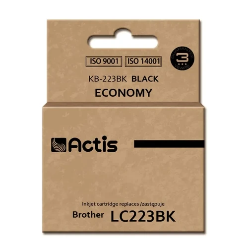 Tusz ACTIS KB-223Bk (zamiennik Brother LC223BK; Standard; 16 ml; czarny)-1304170