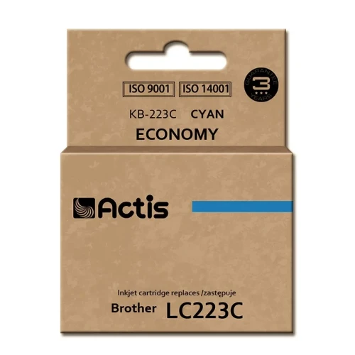 Tusz ACTIS KB-223C (zamiennik Brother LC223C; Standard; 10 ml; niebieski)-1304171