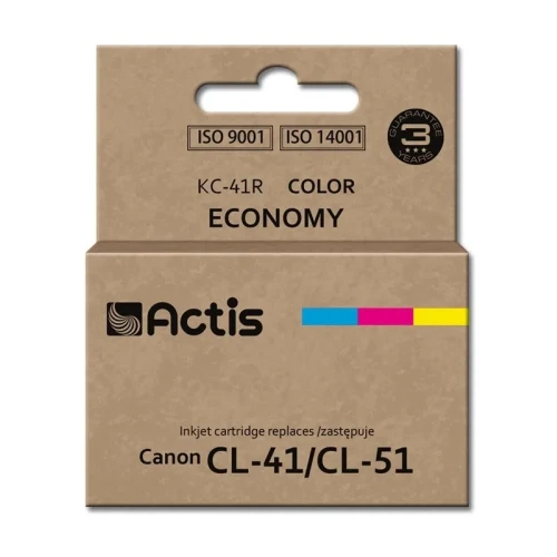 Tusz ACTIS KC-41R (zamiennik Canon CL-41/CL-51; Standard; 18 ml; kolor)-1304535
