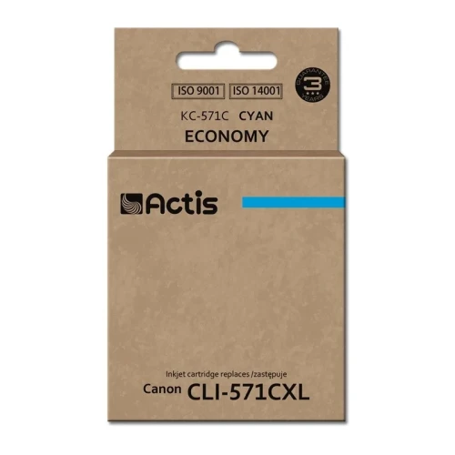 Tusz ACTIS KC-571C (zamiennik Canon CLI-571C; Standard; 12 ml; niebieski)-4384589
