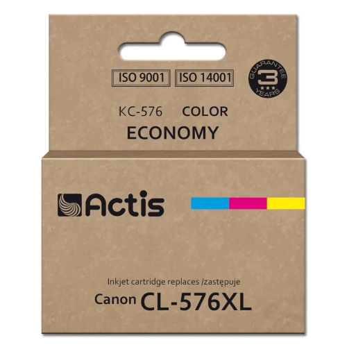 Actis KC-576 Tusz (zamiennik Canon CL-576XL; Supreme; 15 ml; kolor: niebieski, żółty, czerwony.