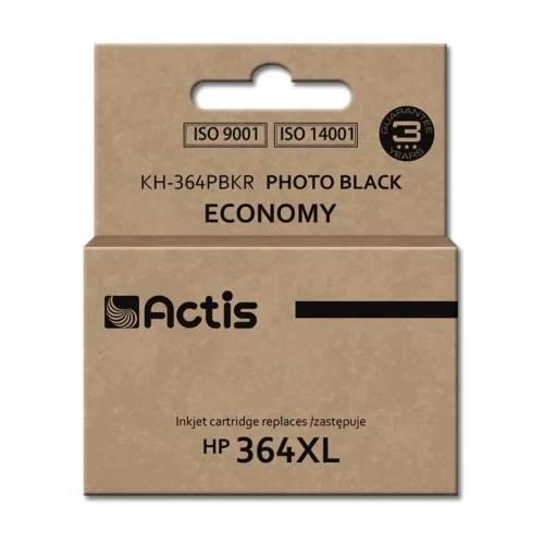 Tusz ACTIS KH-364PBKR (zamiennik HP 364XL CB322EE; Standard; 12 ml; czarny, foto)-4384844
