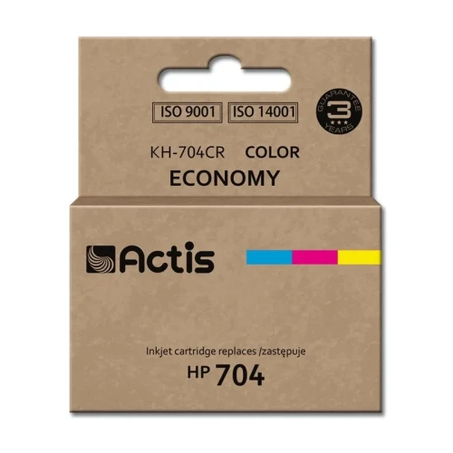 Tusz ACTIS KH-704CR (zamiennik HP 704 CN693AE; Standard; 9 ml; kolor)-4385209