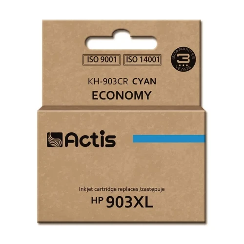 Tusz ACTIS KH-903CR (zamiennik HP 903XL T6M03AE; Premium; 12 ml; niebieski)-4385002