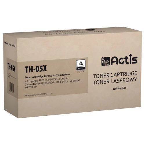 Toner ACTIS TH-05X (zamiennik HP 05X CE505X, Canon CRG-719H; Standard; 6500 stron; czarny)-1303294