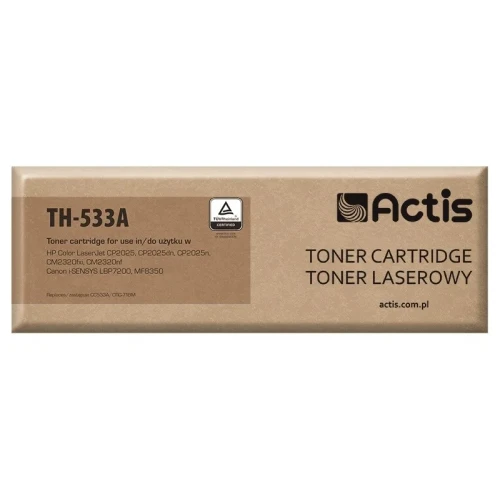 Toner ACTIS TH-533A (zamiennik HP 304A CC533A, Canon CRG-718M; Standard; 3000 stron; czerwony)-4383855