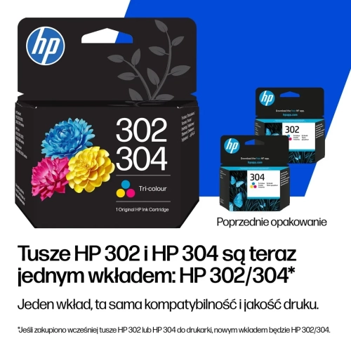 HP Tusz Kolor HP302XL/304XL=B7RT8AE