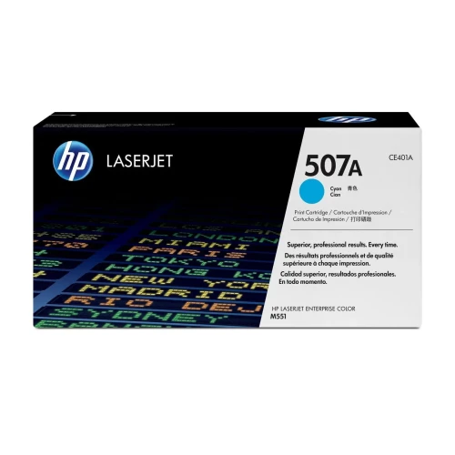 Toner HP CE401A (oryginał HP507A HP 507A; 6000 stron; niebieski)