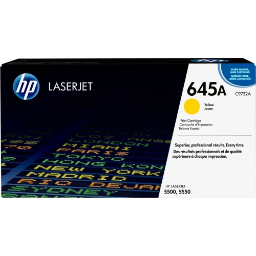 HP 645A oryginalny wkład z żółtym tonerem LaserJet