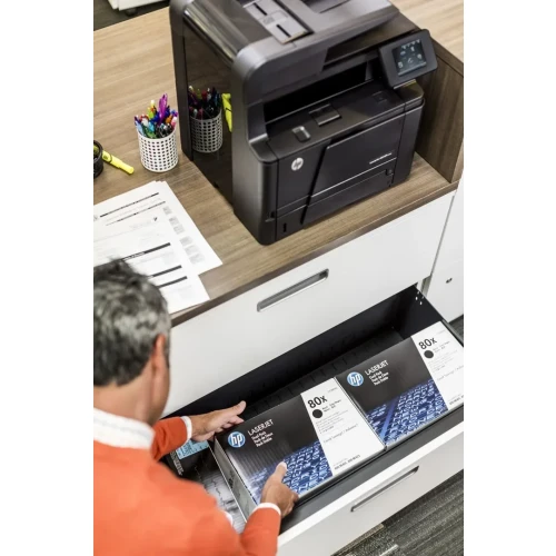 HP 80X svart LaserJet-tonerkassett med hög kapacitet, original kaseta z tonerem 1 szt. Oryginalny Czarny