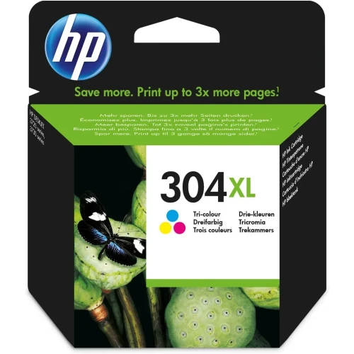 HP Oryginalny trójkolorowy wkład atramentowy 304XL
