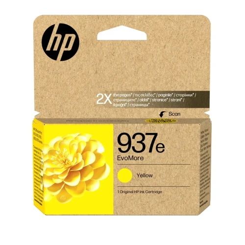 HP Oryginalny żółty tusz 937e EvoMore