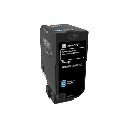 Lexmark 74C2SCE kaseta z tonerem 1 szt. Oryginalny Cyjan